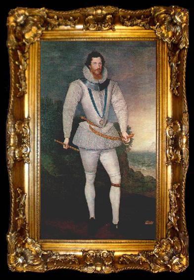 framed  Marcus Gheeraertz the Younger Robert Devereaux, Earl of Essex, ta009-2